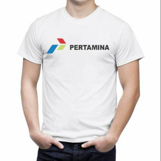 KAOS DISTRO PRIA KEREN PERTAMINA LOGO PERTAMINA KEREN BERKUALITAS