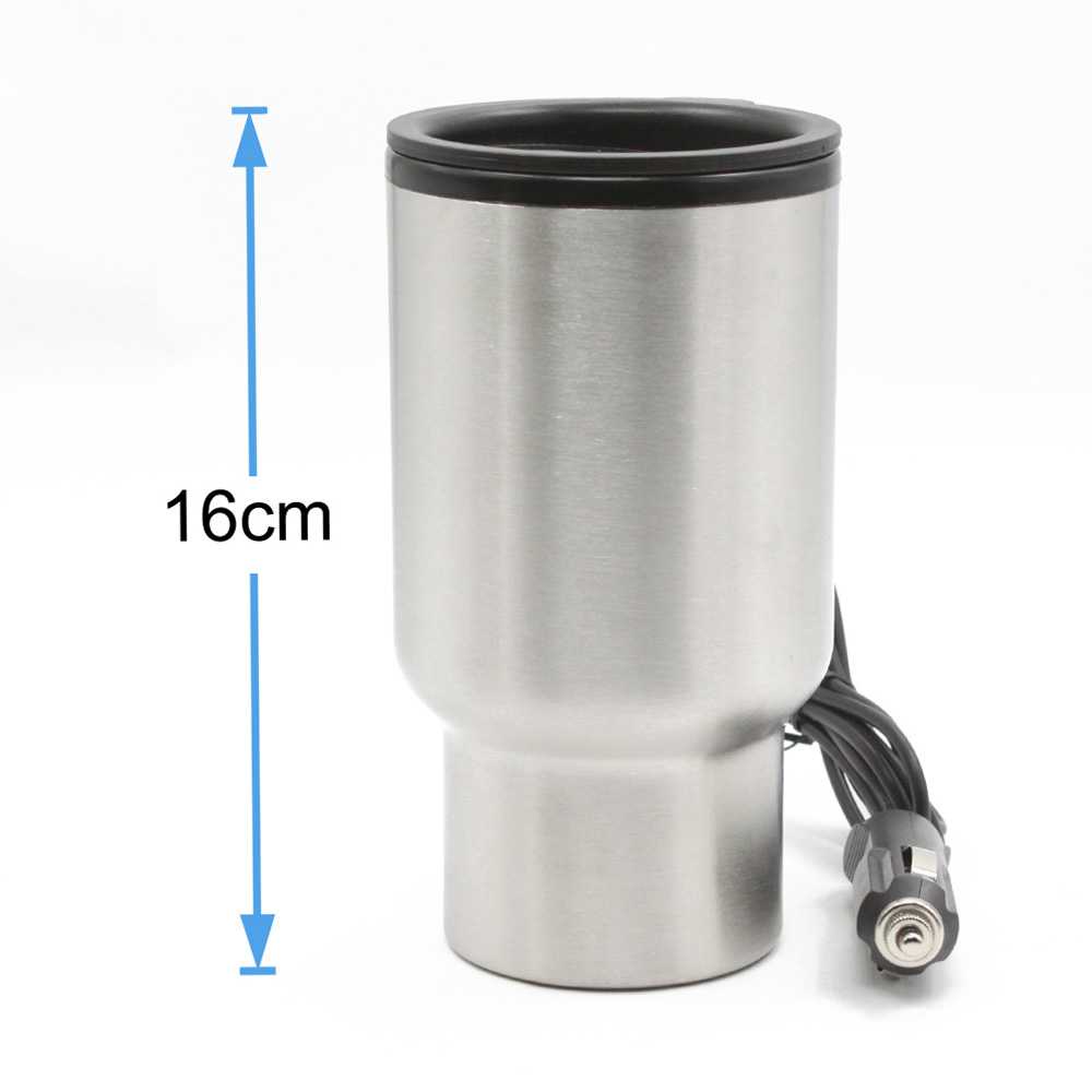 One Two Cups Gelas Insulasi Stainless Steel Pemanas 12 V 450 ML - NJ88