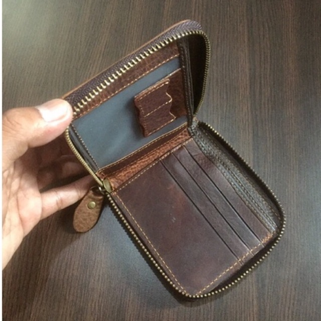 Dompet KULIT res full (sleting keliling) jenis kulit asli berkulitas ikpor kenis kulit basah #dompet #dompetpria #dompetcowok #dompetkeren #dompetkuit