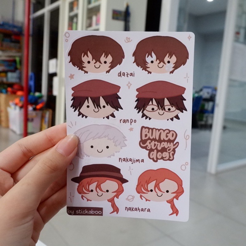 

Bungo Stray Dogs Sticker Sheet Series — anime dazai osamu edogawa ranpo bsd stiker stickaboo
