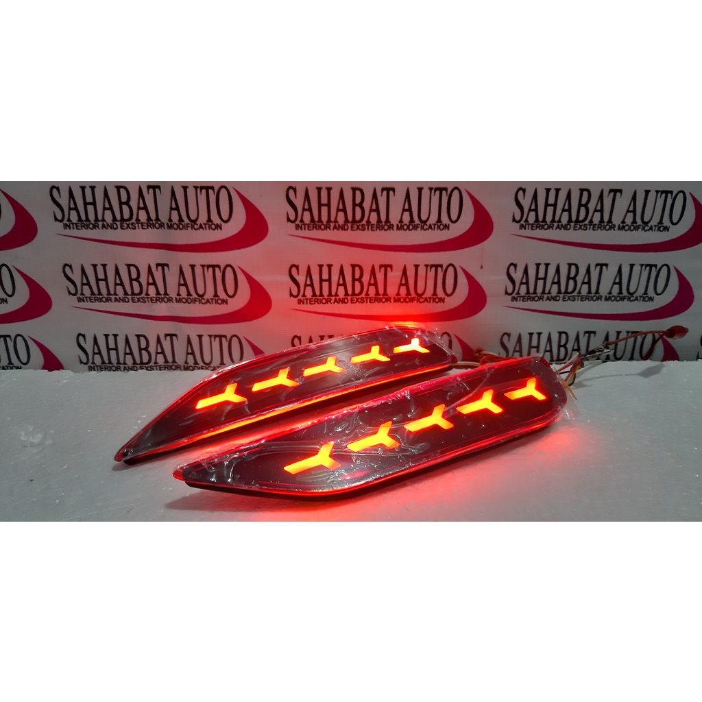 LED REFLECTOR XPANDER LAMPU BEMPER BELAKANG MITSUBISHI XPANDER