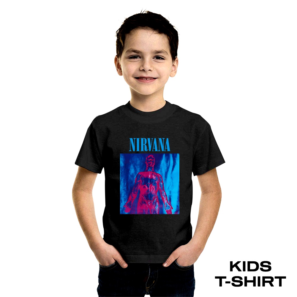 KAOS BAND ANAK NIRVANA | BAJU ANAK LAKI LAKI PEREMPUAN DISTRO MUSIK PUNK ROCK METAL