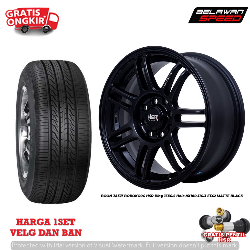 PAKETAN VELG DAN BAN MOBIL MURAH RING 15 AGYA BRIO MOBILIO SIRION R15 HSR BOON VELG RACING