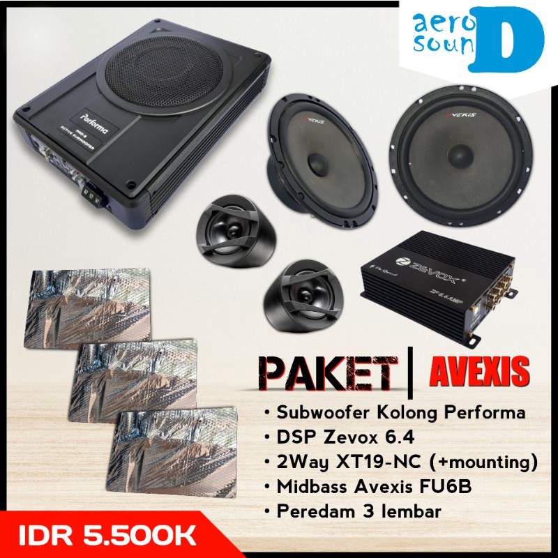 Paket Sound Audio Mobil Avexis - Paket Sound - Aerosound