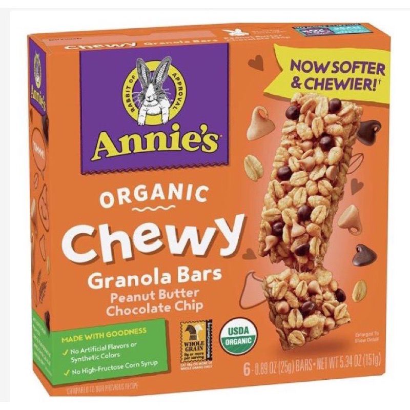 

ANNIES ORGANIC CHEWY GRANOLA BARS PEANUT BUTTER