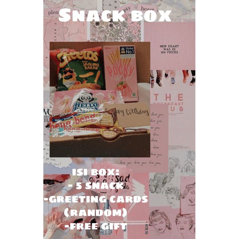 Snack box gift | gift box | gift birthday (warna mix)