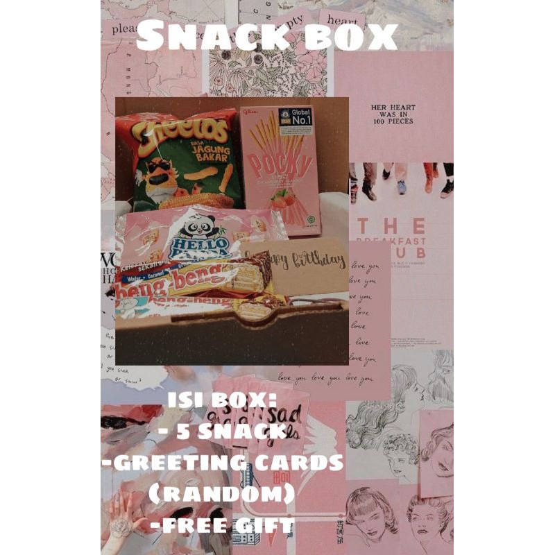 

Snack box gift | gift box | gift birthday (warna mix)