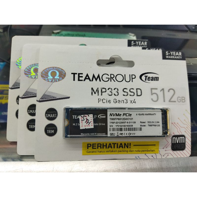 SSD NVME 512GB TEAM MP33