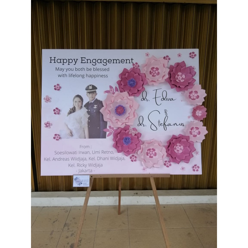 Papan Bunga Kertas / indoor / karangan bunga semarang