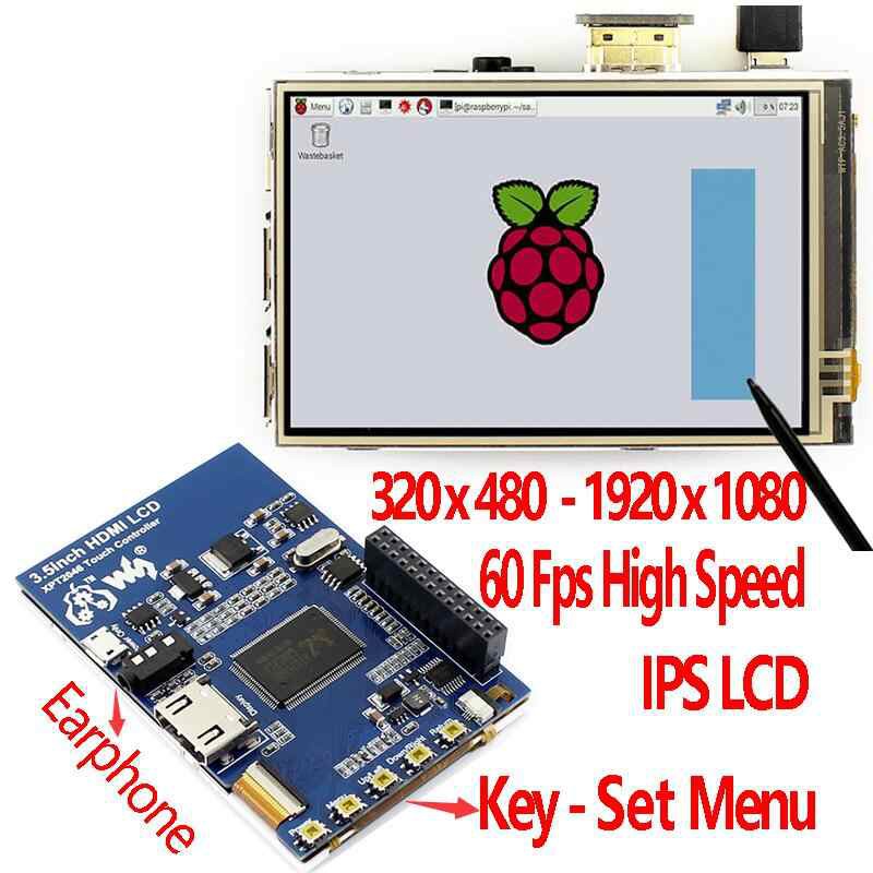 Raspberry Pi 3.5" Inchi HDMI LCD Touchscreen Monitor Display Waveshare