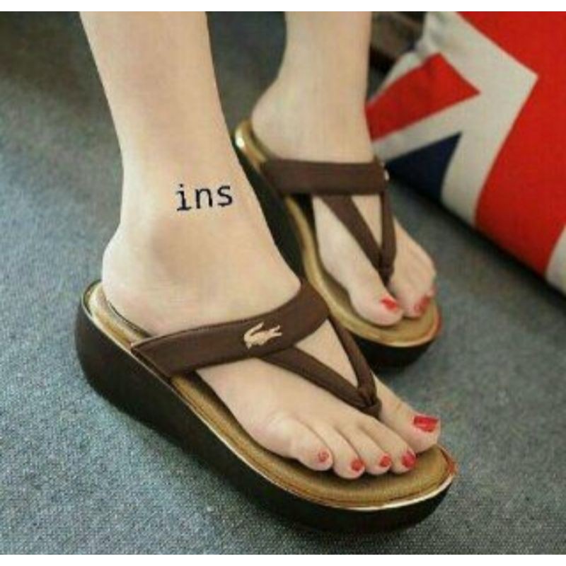 sandal wedges wanita crocodile - sandal wedges wanita - sandal wedges wedges sandal - wedges murah