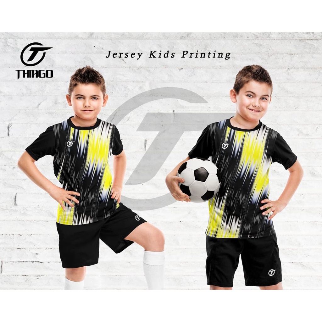 KAOS BOLA ANAK PAKE NAMA DAN NOMOR/JERSEY BOLA ANAK CUSTOM NAMA DAN NOMOR/KAOS FUTSAL ANAK PAKE NAMA