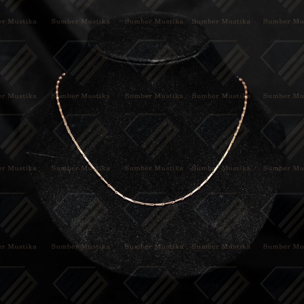 Kalung Emas Model Balok Mini 24 k