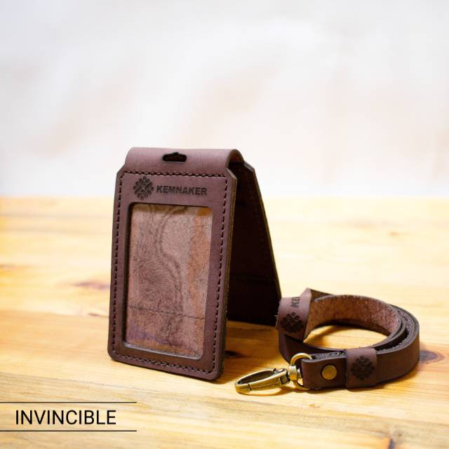 

Id Card Holder Kulit Gantungan Id Card Kulit Name Tag Kulit Warna Coklat Tua