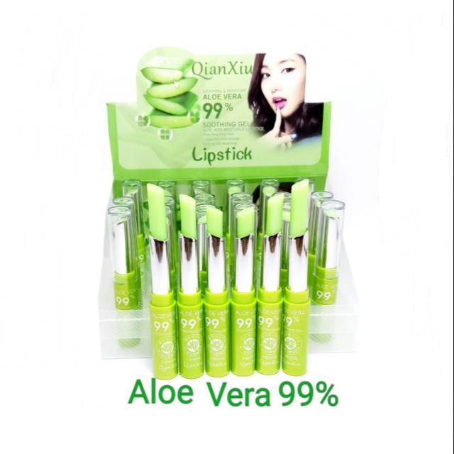 [isi 12] LIPSTICK ALOE VERA QianXiu SHOOTHING GEL