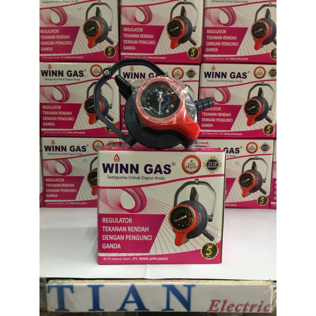 WINN GAS W-900M Regulator Tekanan Rendah Dengan Pengunci Ganda