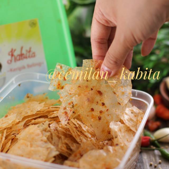 

Keripik Kaca Keripik Beling Seblak Kicimpring Cemilan Kabita Family Pack 250gr