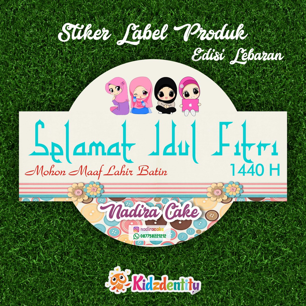 Stiker Label Produk Edisi Lebaran Shopee Indonesia