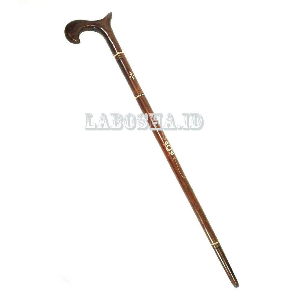 Tongkat Orang Tua Ukir Cukit | Alat Bantu Jalan - Kayu Jati