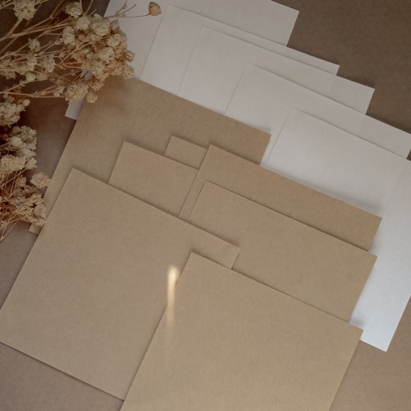 

Kertas Vintage P13 • Plain Journal Paper Brown and Off White