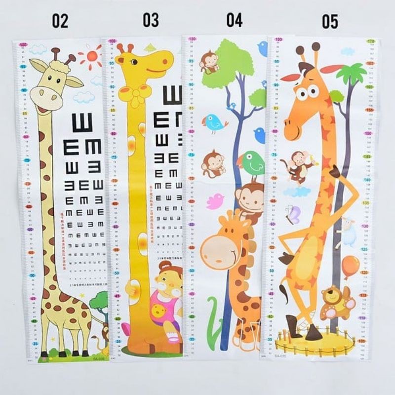 Stiker Pengukur Tinggi badan Anak - Sticker wallpaper