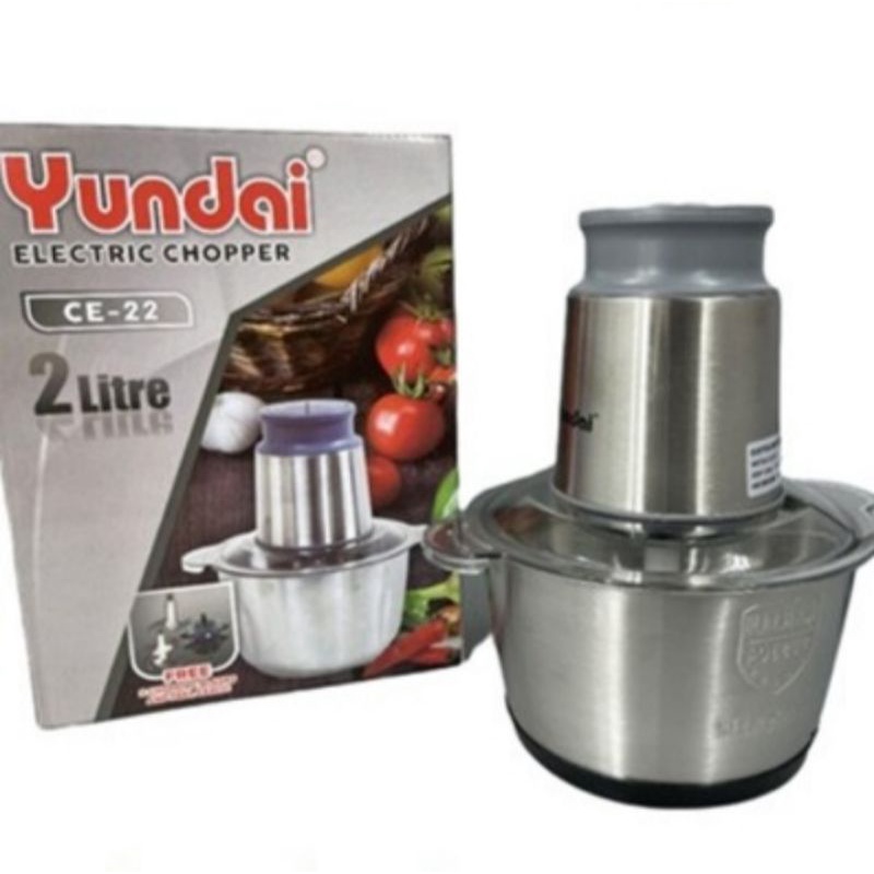 YUNDAI CHOPPER BLENDER DAGING DAN BUMBU ELEKTRIK CE 22 METAL