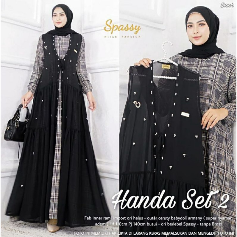 Angelo 2 Maxy Hikma gamis Handa set 2 |Kaliva set 2 |Bursa set| Jasmin kristal