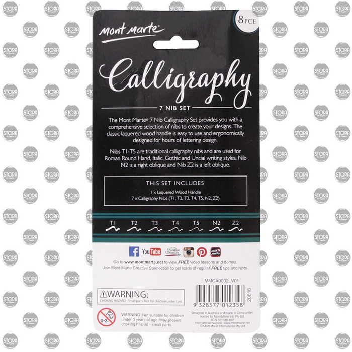 tulis-alat-paket- mont marte calligraphy set 7 pena / pena kaligrafi tradisional -paket-alat-tulis.