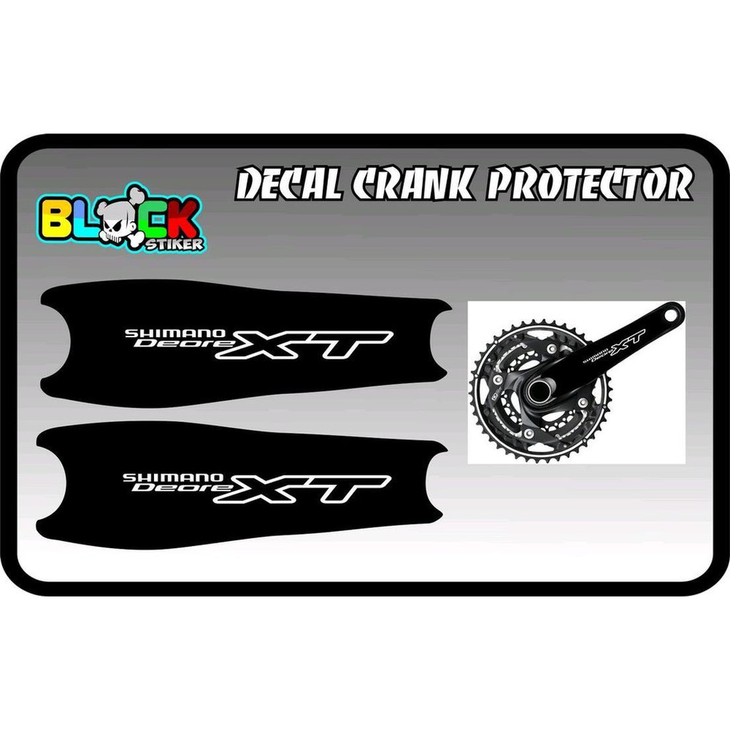 decal sticker crank protector shimano deore xt