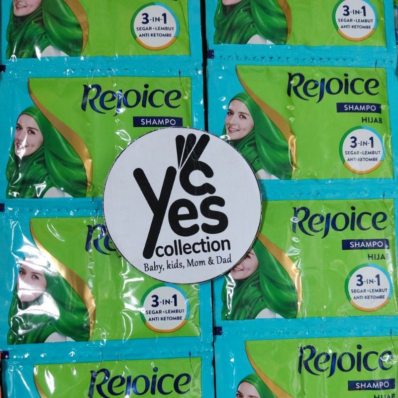 Rejoice sampo Renceng 12 Pcs sachet Shampo rencengan rejoise hijab anti ketombe rich halus lembut