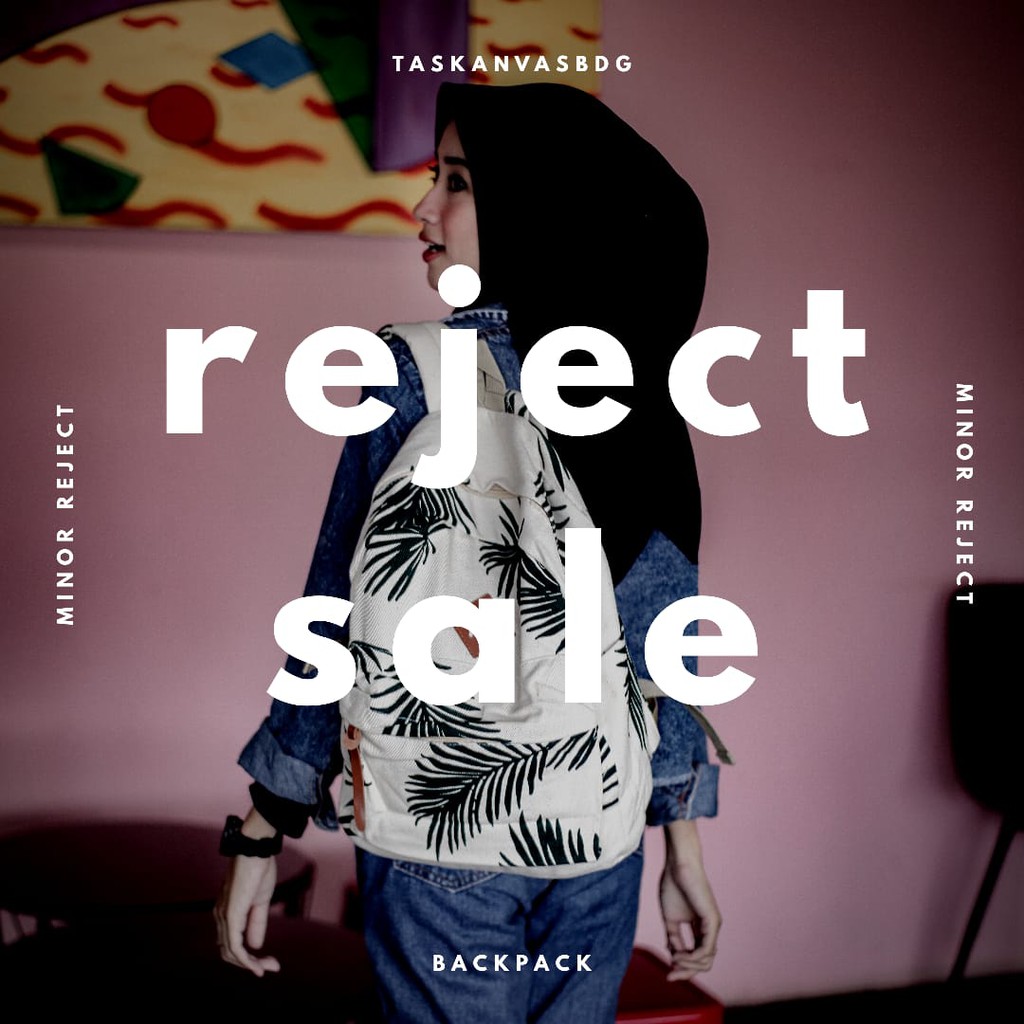 SALE BARANG REJECT // Tas Ransel Backpack // taskanvasbdg - tas kanvas ransel wanita