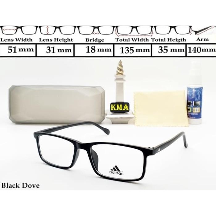 frame kacamata lensa minus Adidas kacamata adidas frame sport minus