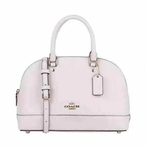 Coach's F57555 Mini Sierra Satchel In Crossgrain Leather Chalk