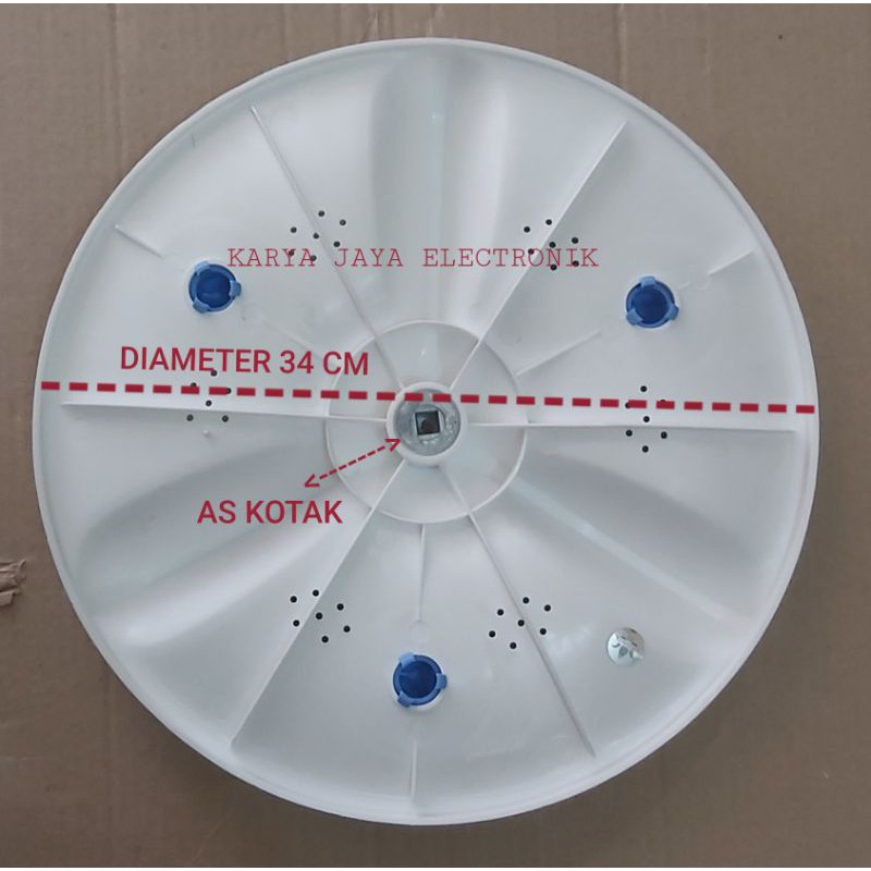 Pulsator mesin cuci Sanken Diameter 34cm As kotak