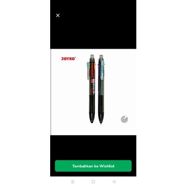 

Joyko sito bp 236 joyko pen 6 warna joyko pulpen atk