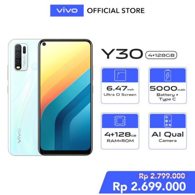Vivo Y30 128/4 [ROM 128G RAM 4GB]