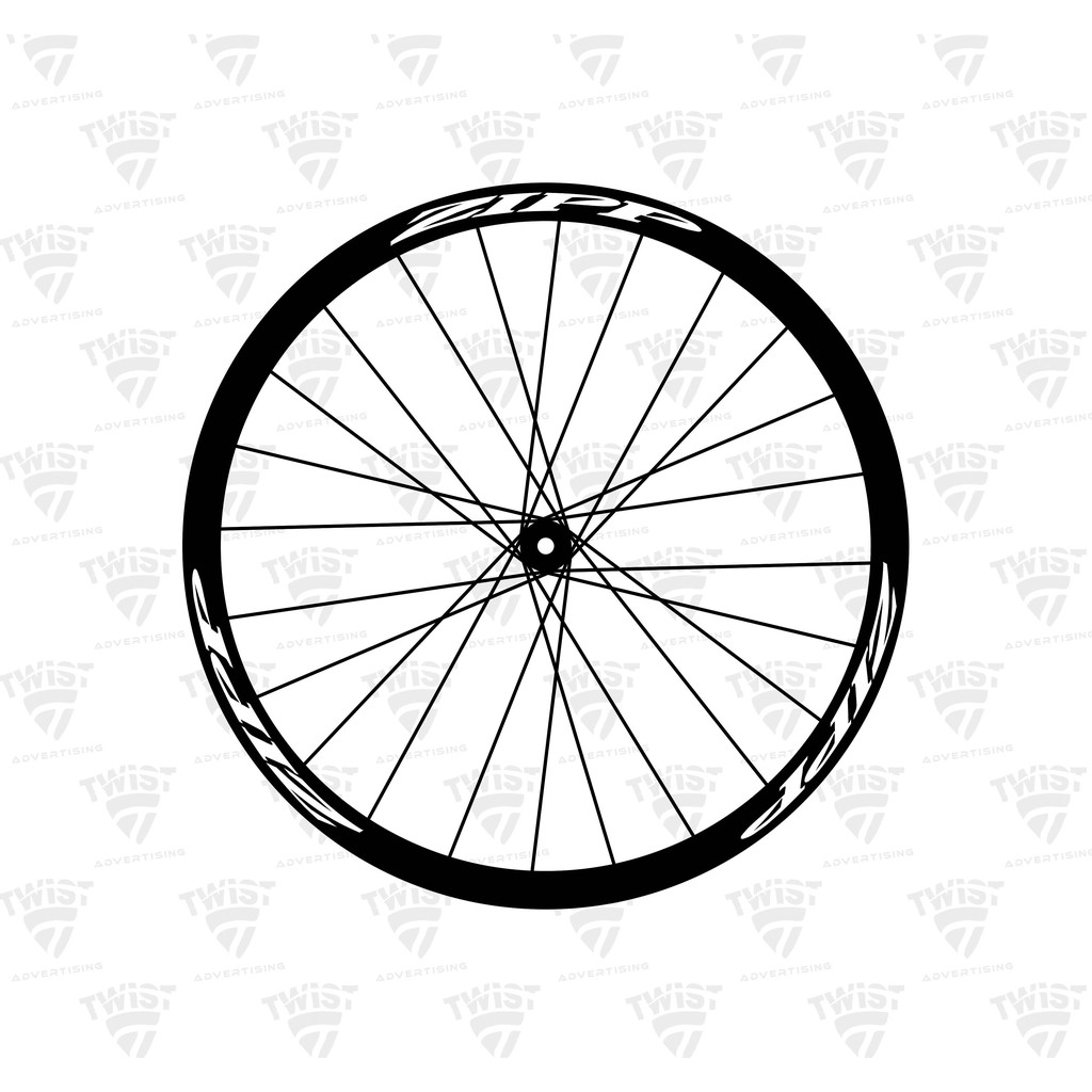 STIKER RIMS / VELG ZIPP lebar 2cm Untuk rims ukuran 700c fixie atau roadbike