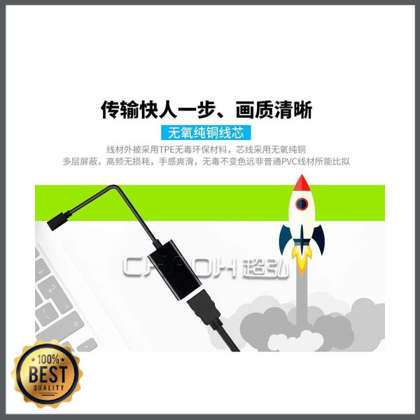 TG-KK116 Kebidu Kabel Konverter USB Type C to HDMI 4K 15cm - MM142