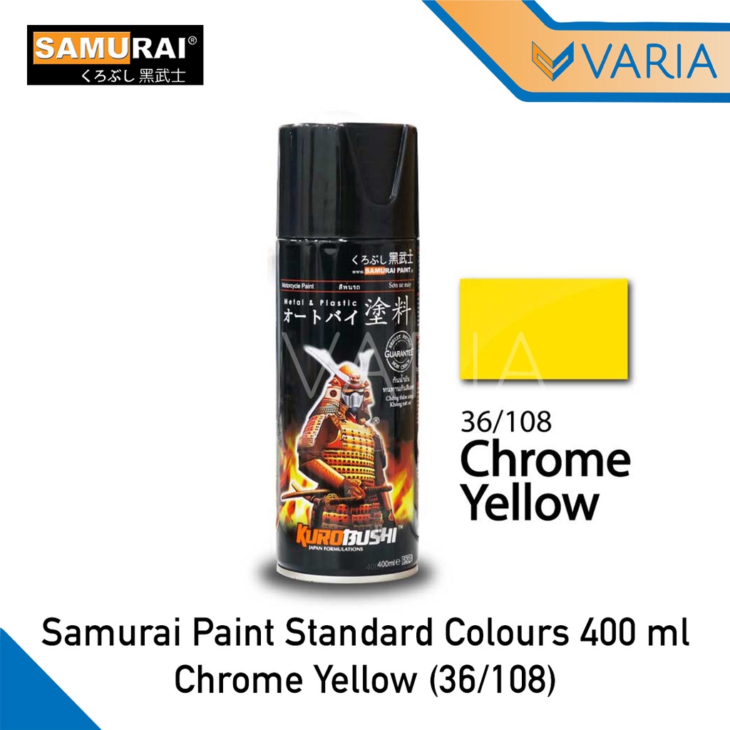 Cat Semprot Pylox Pilox Samurai Paint Kurobushi Chrome Yellow 36 / 108