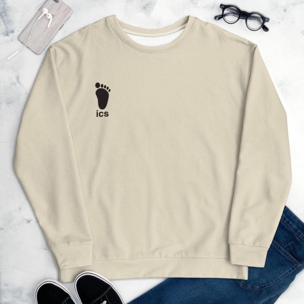 SWEATER PRIA FOOTPRINTS ICS / SWEATER CREWNECK PRIA TEBAL