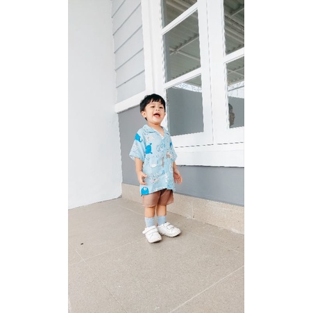 one set anak  /  setelan celana anak Set rayon / baju anak / daily wear anak  / baju balita
