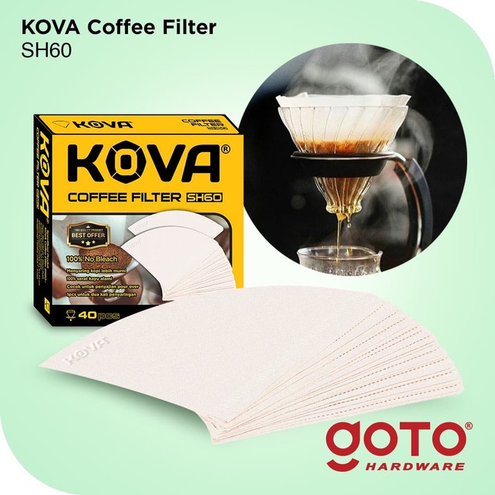 

DAPUR ALAT MASAK KHUSUS KOVA COFFEE FILTER PAPER V60 SIZE 01 SARINGAN KERTAS KOPI HR2025