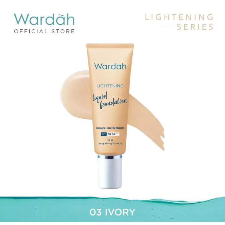 Wardah Lightening Liquid Foundation SPF 30 PA+++ 6ml &amp; 25ml