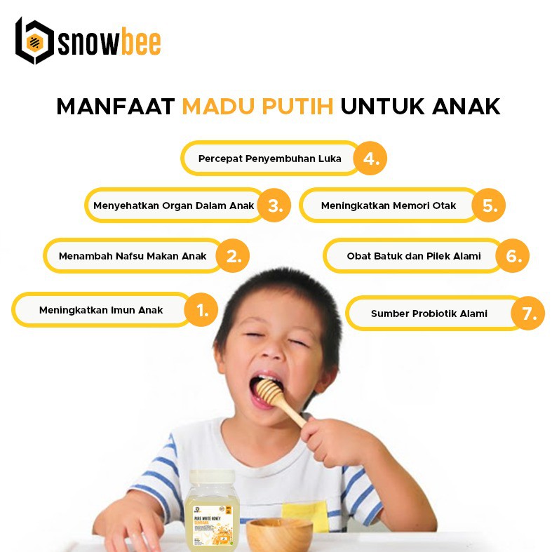 MADU PUTIH MURNI HUTAN SUMBAWA 500GR | SNOWBEE PURE WHITE HONEY MADU PUTIH MURNI &amp; ASLI