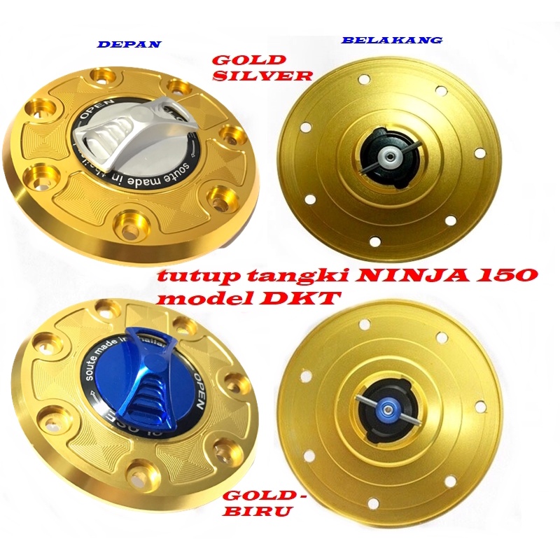 TUTUP TANGKI NINJA 150-NINJA RR-NINJA R-NINJA SS TUTUP TANGKI CNC NINJA 150R SS-KRR NEW -RR LAMA TUT