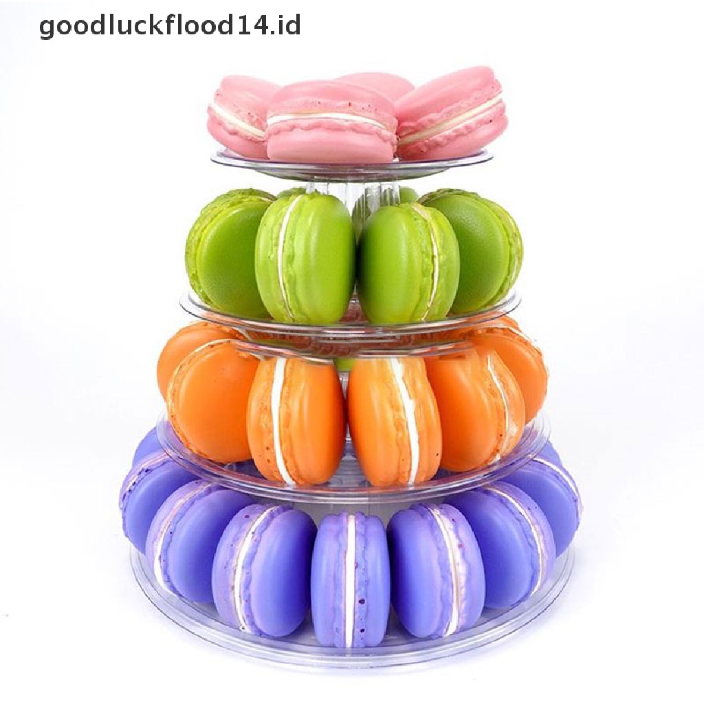 [OOID] Multitiers Macaron Display Stand Cupcake Tower Rack Cake Stand PVC Tray Cake ID