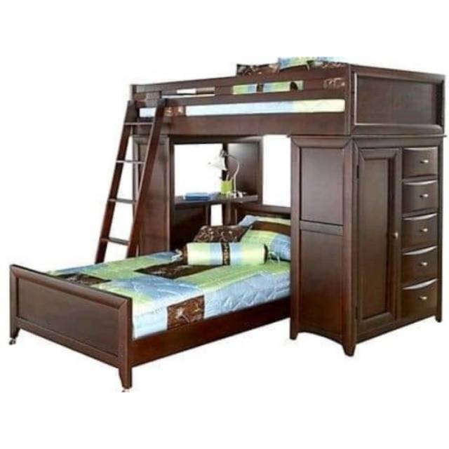 DASHA - Dipan Tingkat Kayu Jati Minimalis Jepara - Dipan Tingkat Kayu Jati Minimalis Jepara - INDOJA