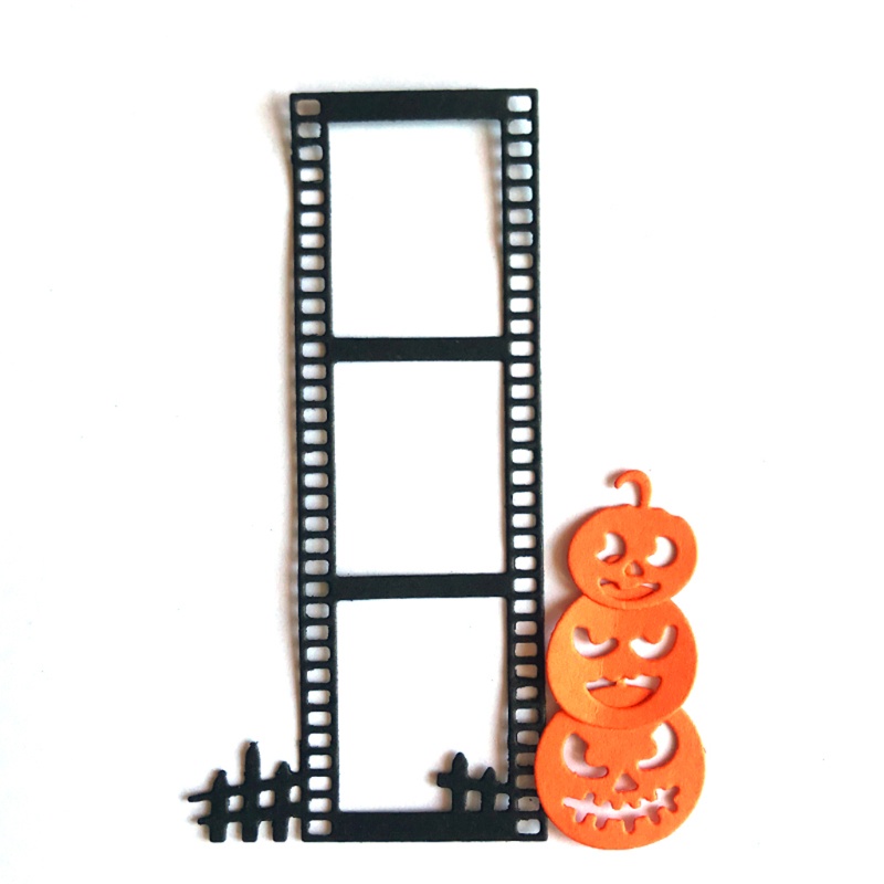 Cetakan Stensil Cutting Dies Motif Labu Halloween Bahan Metal Untuk Scrapbook Craft DIY