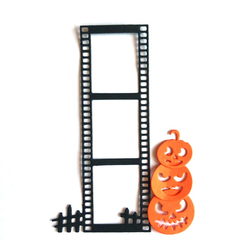 Cetakan Stensil Cutting Dies Motif Labu Halloween Bahan Metal Untuk Scrapbook Craft DIY