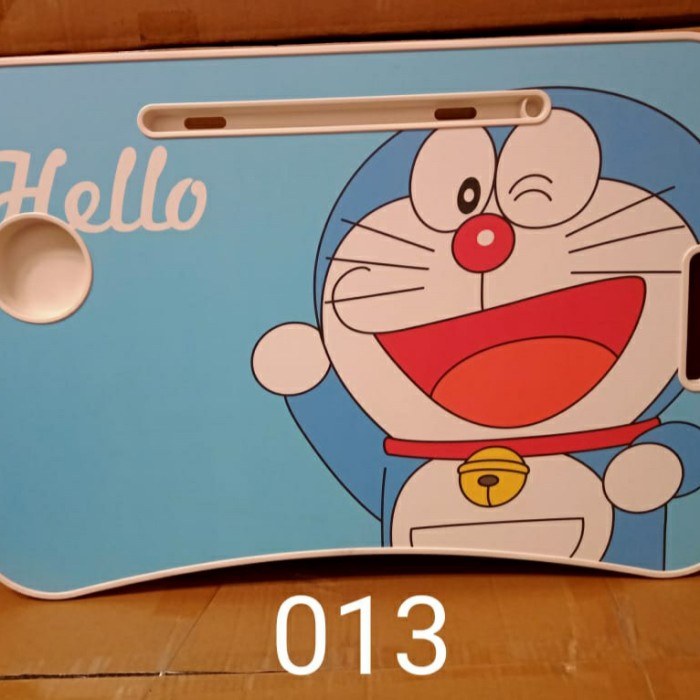 Meja lipat portable Meja laptop Meja anak murah Meja lipat serbaguna - Doraemon